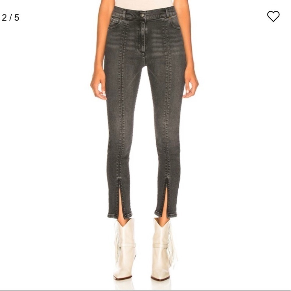 MAGDA BUTRYM black Westerville split seam jeans